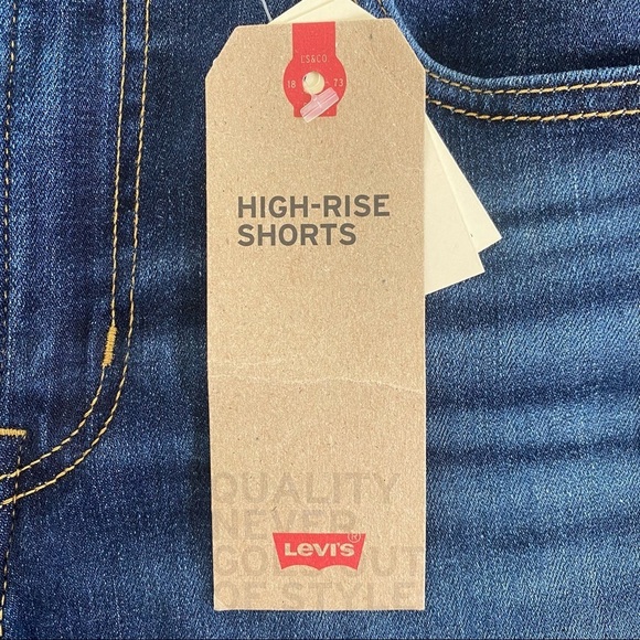 NWT Levis Sz 6/28 High Rise Cut Off Denim Shorts - Picture 7 of 7
